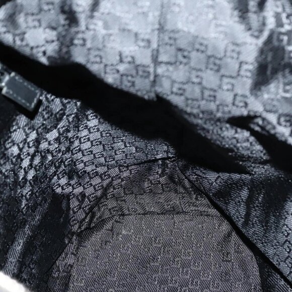 GUCCI Shoulder Bag Canvas Black Auth ep11240 - Picture 13 of 15